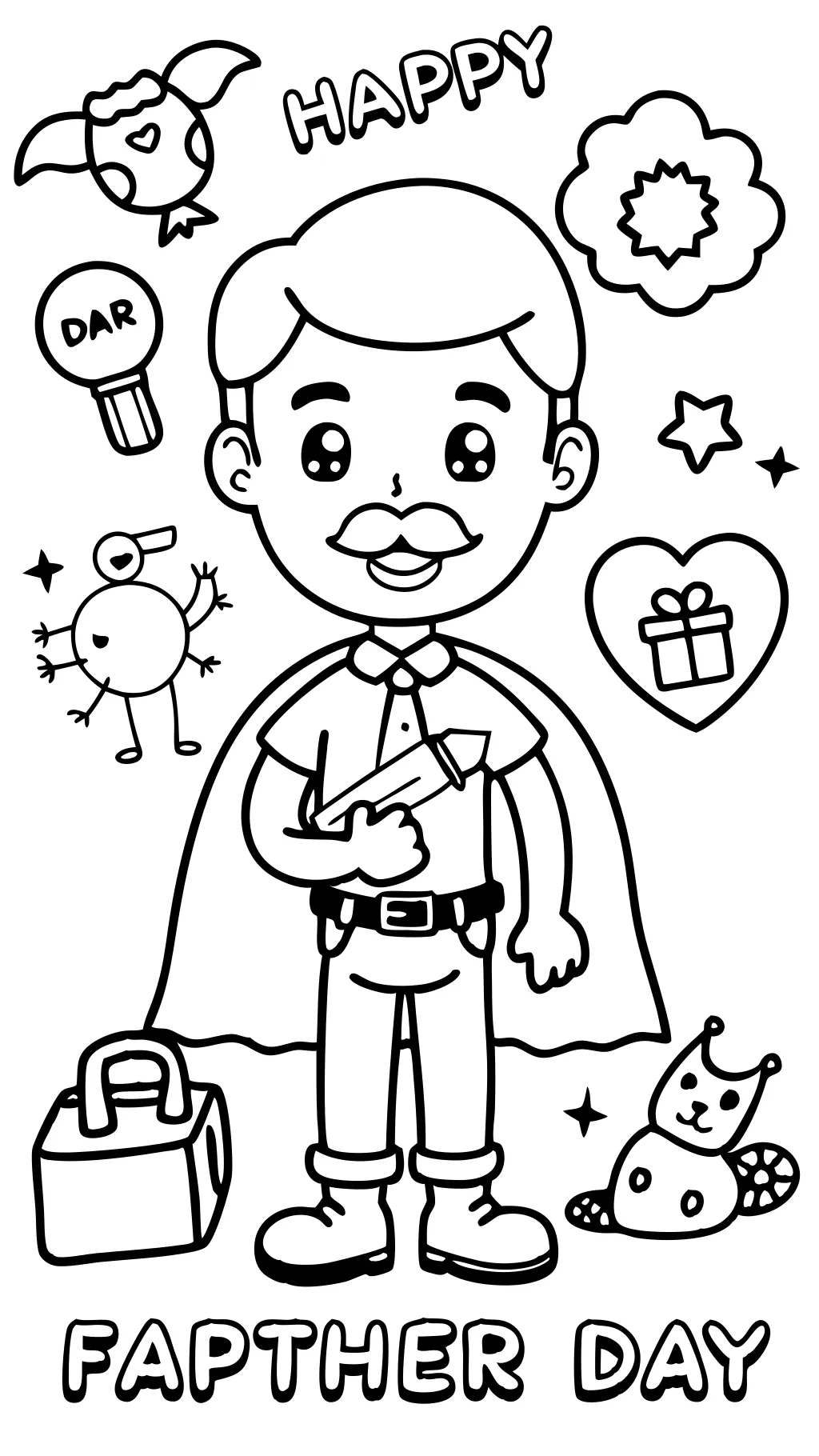 fathers day coloring pages free